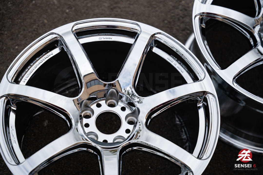 Work Emotion T7R 1P / 18x9.5 +38 / 5x114.3 / Chrome