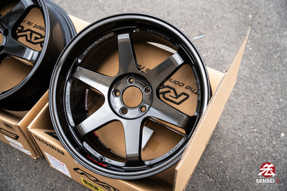 Volk TE37SL / 19x9.5 +22, 19x10.5 +35 / 5x112 / Diamond Black (DB)