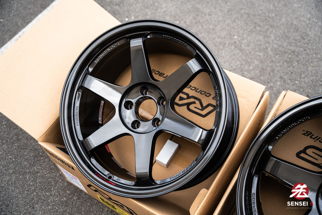 Volk TE37SL / 19x9.5 +22, 19x10.5 +35 / 5x112 / Diamond Black (DB)