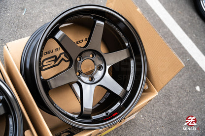 Volk TE37SL / 19x9.5 +22, 19x10.5 +35 / 5x112 / Diamond Black (DB)