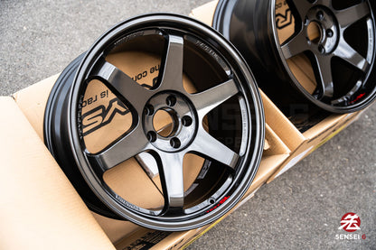 Volk TE37SL / 19x9.5 +22, 19x10.5 +35 / 5x112 / Diamond Black (DB)