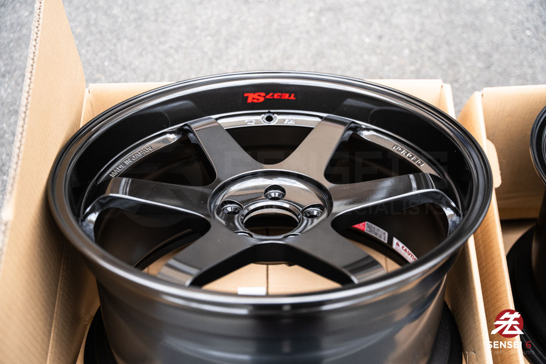 Volk TE37SL / 19x9.5 +22, 19x10.5 +35 / 5x112 / Diamond Black (DB)