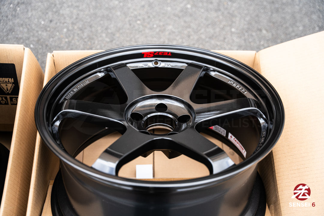 Volk TE37SL / 19x9.5 +22, 19x10.5 +35 / 5x112 / Diamond Black (DB)