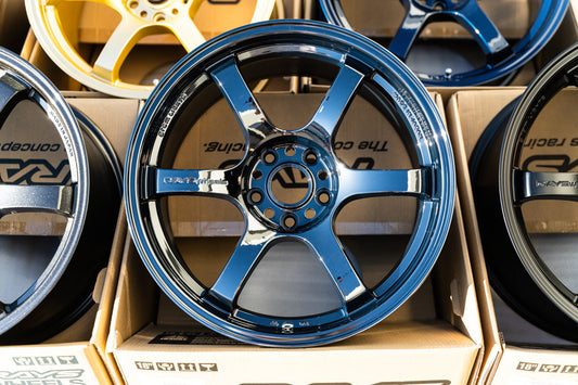 Gram Lights 57DR / 18x9.5 +22 / 5x114.3 / Cromo azul oscuro 