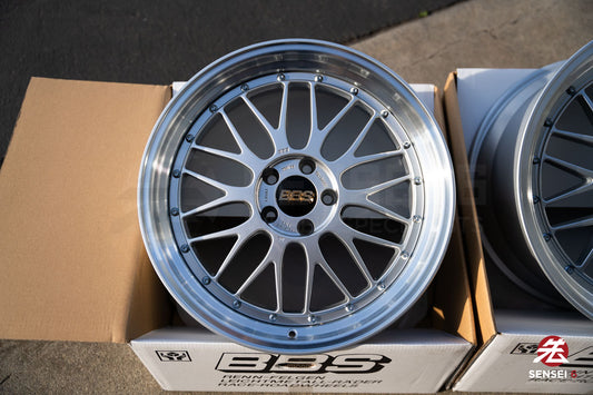 BBS LM / 19x9.5 +23, 19x11 +35 / 5x112 / Plata Diamante