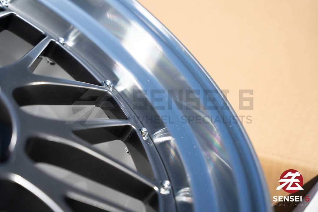 BBS LM / 19x9.5 +22, 19x11 +37 / 5x120 / Diamante Negro 