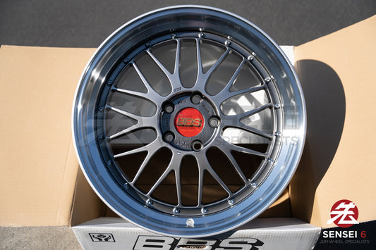 BBS LM / 19x9.5 +22, 19x11 +37 / 5x120 / Diamante Negro 