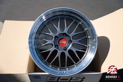 BBS LM / 19x9.5 +22, 19x11 +37 / 5x120 / Diamante Negro 