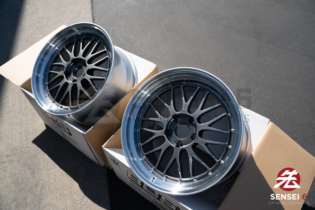 BBS LM / 19x9.5 +22, 19x11 +37 / 5x120 / Diamante Negro 