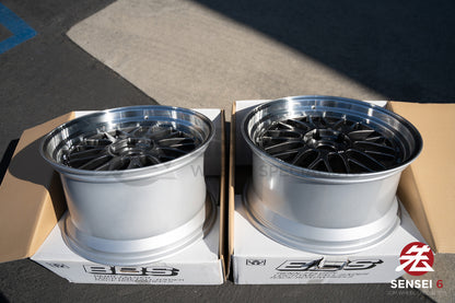 BBS LM / 19x9.5 +22, 19x11 +37 / 5x120 / Diamante Negro 