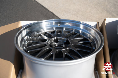 BBS LM / 19x9.5 +22, 19x11 +37 / 5x120 / Diamante Negro 