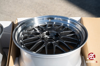 BBS LM / 19x9.5 +22, 19x11 +37 / 5x120 / Diamante Negro 