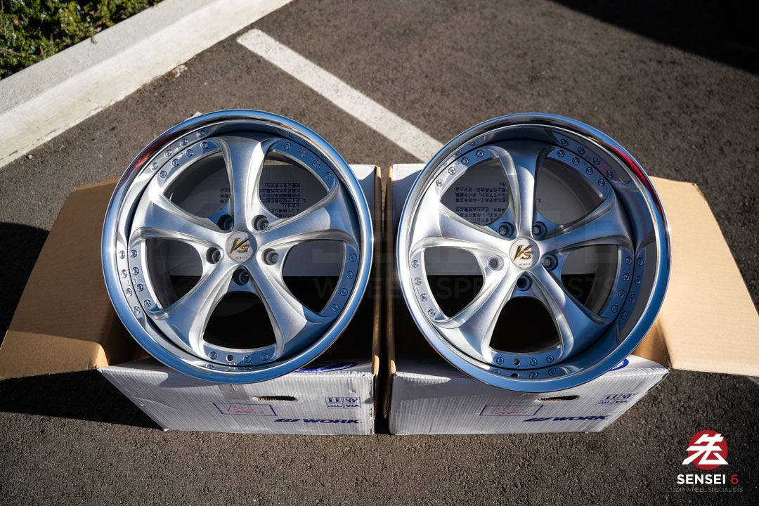 Work VSKF# / 18x9.5 +14, 18x10.5 +15 / 5x114.3 / Light Gray Silver (LGS)