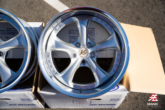 Work VSKF# / 18x9.5 +14, 18x10.5 +15 / 5x114.3 / Light Gray Silver (LGS)