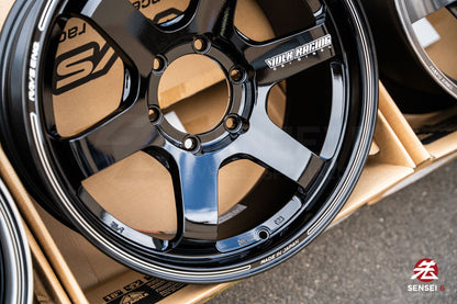 Volk TE37SB / 18x8.5 +22 / 6x139.7 / Glossy Black (BK)