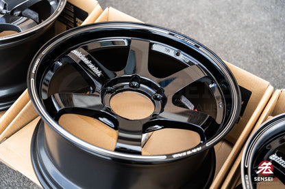 Volk TE37SB / 18x8.5 +22 / 6x139.7 / Glossy Black (BK)