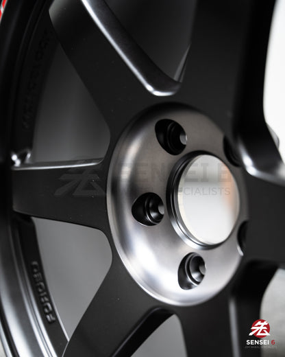 Volk TE37SL Black Edition III / 18x10 +39 / 5x114.3 / Llanta negra prensada Redot 