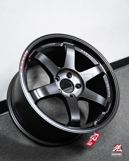 Volk TE37SL Black Edition III / 18x10 +39 / 5x114.3 / Llanta negra prensada Redot 