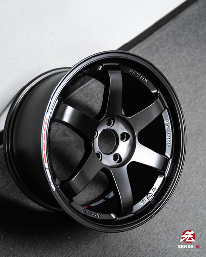 Volk TE37SL Black Edition III / 18x10 +39 / 5x114.3 / Llanta negra prensada Redot 