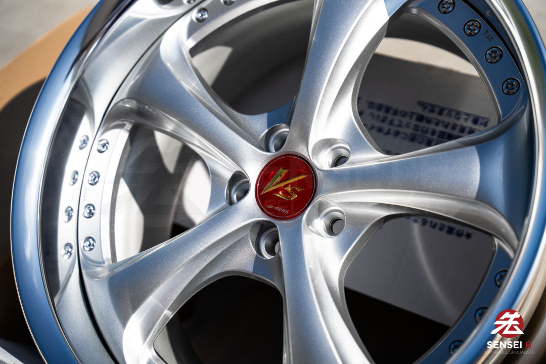 Work VSKF# / 18x9.5 +27 / 5x100 / Light Gray Silver (LGS)