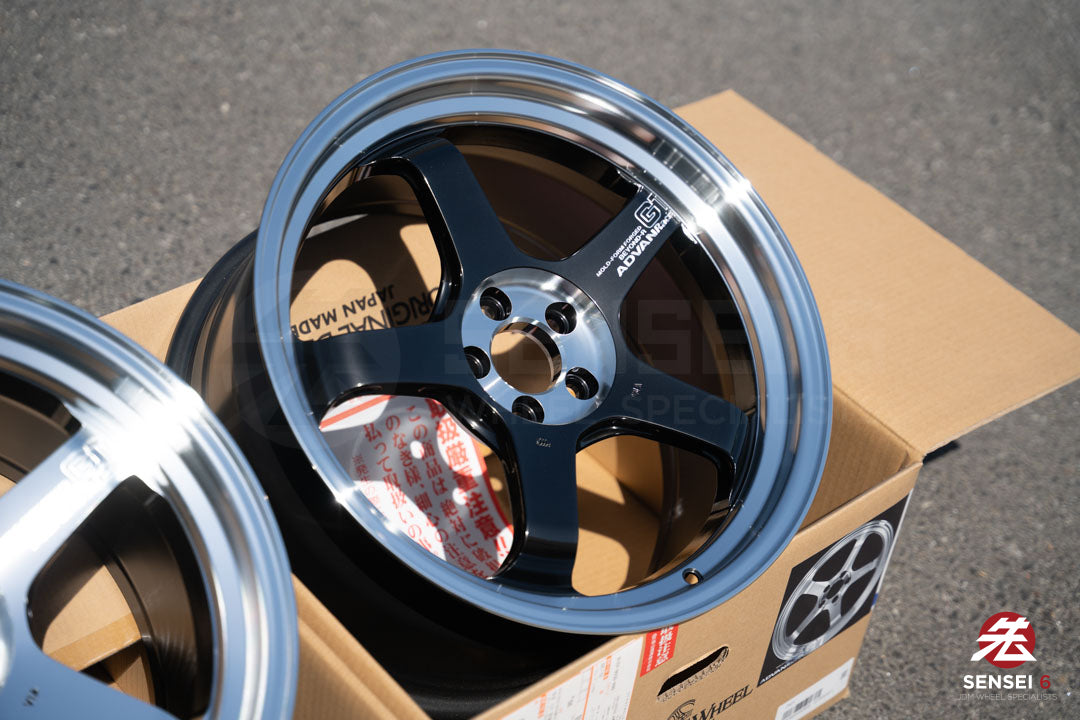 Advan GT Beyond-R / 18x9.5 +45 / 5x100 / Diamond Cut & Dark Platinum Black (DPB)