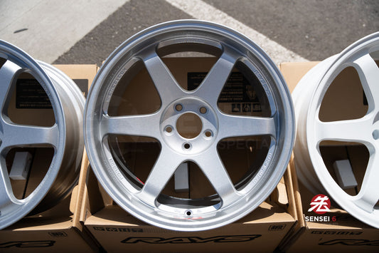 Volk TE37SL / 19x9,5 +22, 19x10,5 +35 / 5x112 / Plata Diamante