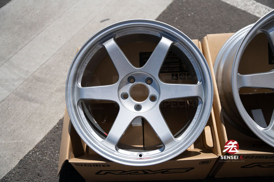 Volk TE37SL / 19x9,5 +22, 19x10,5 +35 / 5x112 / Plata Diamante