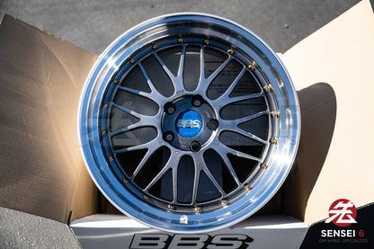 BBS LM / 19x9.5 +22, 19x11 +37 / 5x120 / Diamante Negro 