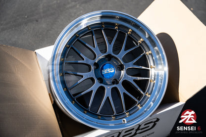 BBS LM / 19x9.5 +22, 19x11 +37 / 5x120 / Diamante Negro 