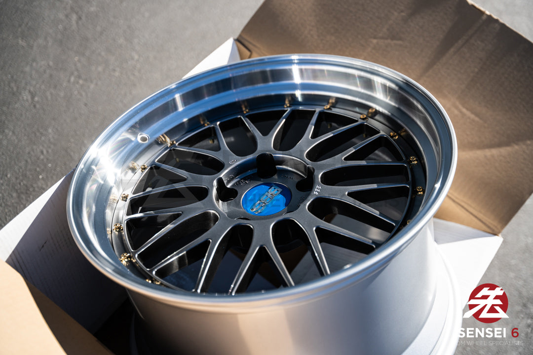 BBS LM / 19x9.5 +22, 19x11 +37 / 5x120 / Diamante Negro 