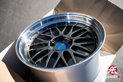 BBS LM / 19x9.5 +22, 19x11 +37 / 5x120 / Diamante Negro 