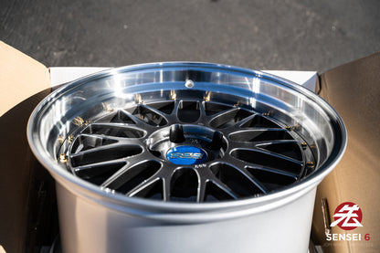 BBS LM / 19x9.5 +22, 19x11 +37 / 5x120 / Diamante Negro 