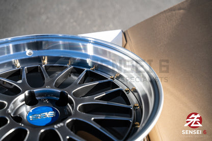 BBS LM / 19x9.5 +22, 19x11 +37 / 5x120 / Diamante Negro 