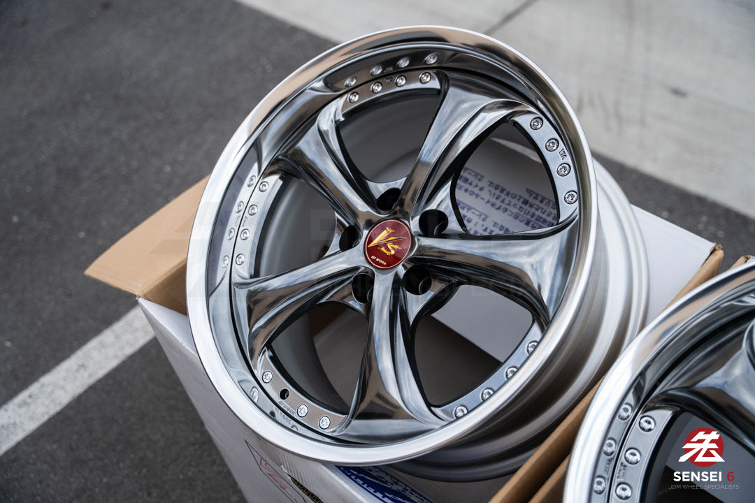 Work VSKF# / 18x9.5 +22, 18x9.5 +21 / 5x114.3 / Brilliant Silver Black (BSB)