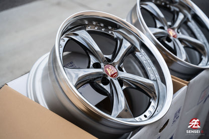 Work VSKF# / 18x9.5 +22, 18x9.5 +21 / 5x114.3 / Brilliant Silver Black (BSB)