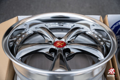 Work VSKF# / 18x9.5 +22, 18x9.5 +21 / 5x114.3 / Brilliant Silver Black (BSB)