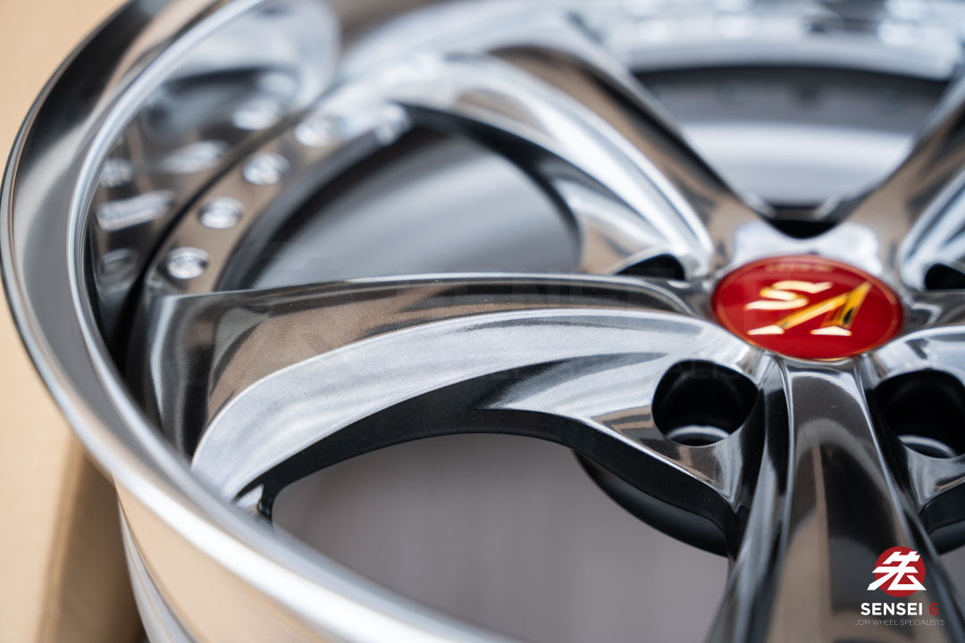 Work VSKF# / 18x9.5 +22, 18x9.5 +21 / 5x114.3 / Brilliant Silver Black (BSB)