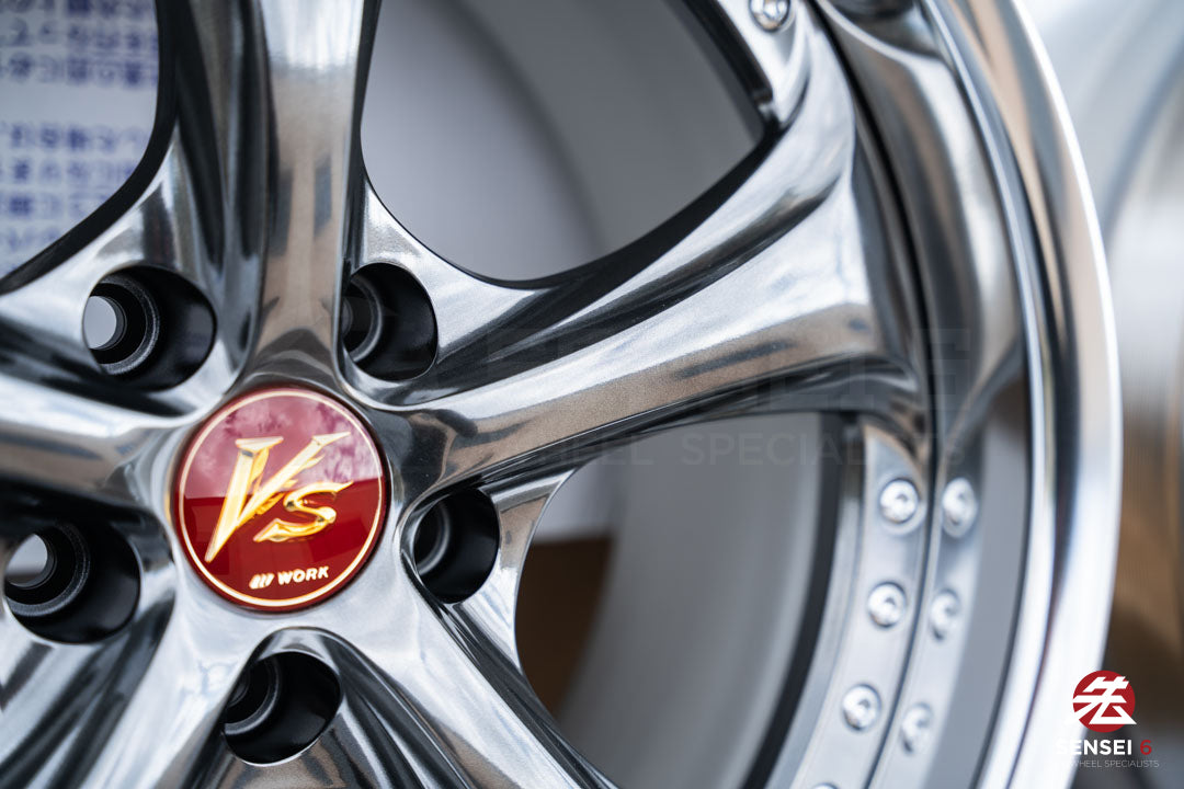 Work VSKF# / 18x9.5 +22, 18x9.5 +21 / 5x114.3 / Brilliant Silver Black (BSB)