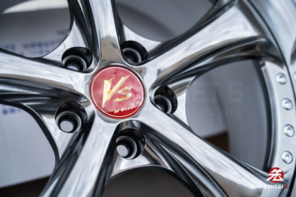 Work VSKF# / 18x9.5 +22, 18x9.5 +21 / 5x114.3 / Brilliant Silver Black (BSB)