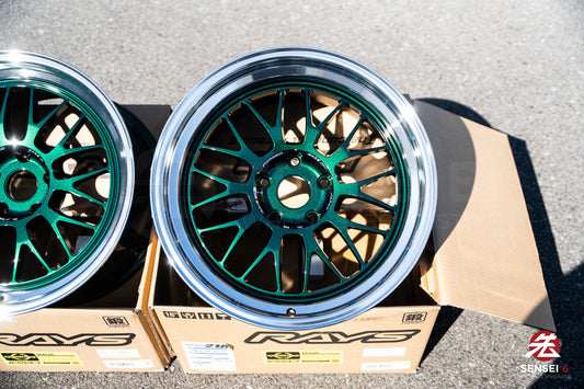 Volk 21A / 18x9.5 +22, 18x10.5 +22 / 5x120 / Racing Green Rim DC (IG)