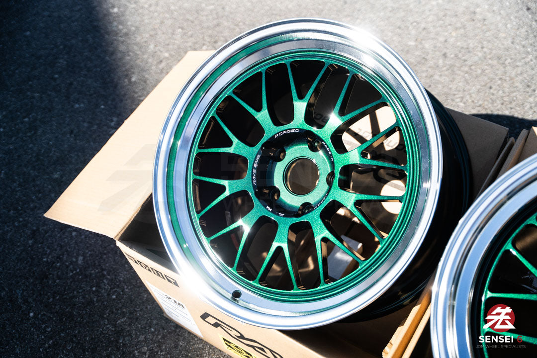 Volk 21A / 18x9.5 +22, 18x10.5 +22 / 5x120 / Racing Green Rim DC (IG)