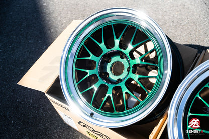 Volk 21A / 18x9.5 +22, 18x10.5 +22 / 5x120 / Racing Green Rim DC (IG)