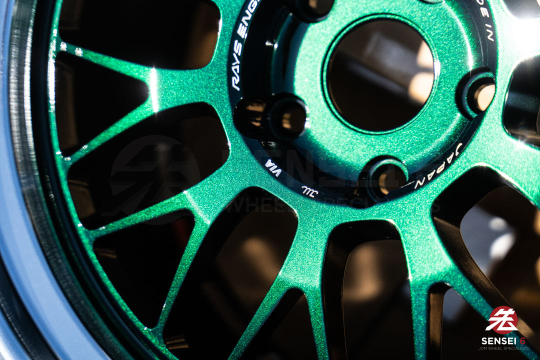 Volk 21A / 18x9.5 +22, 18x10.5 +22 / 5x120 / Racing Green Rim DC (IG)