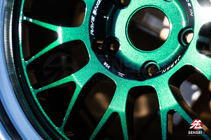 Volk 21A / 18x9.5 +22, 18x10.5 +22 / 5x120 / Racing Green Rim DC (IG)