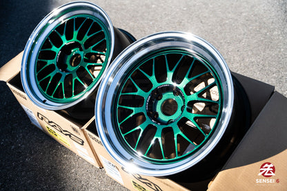 Volk 21A / 18x9.5 +22, 18x10.5 +22 / 5x120 / Racing Green Rim DC (IG)