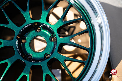 Volk 21A / 18x9.5 +22, 18x10.5 +22 / 5x120 / Racing Green Rim DC (IG)