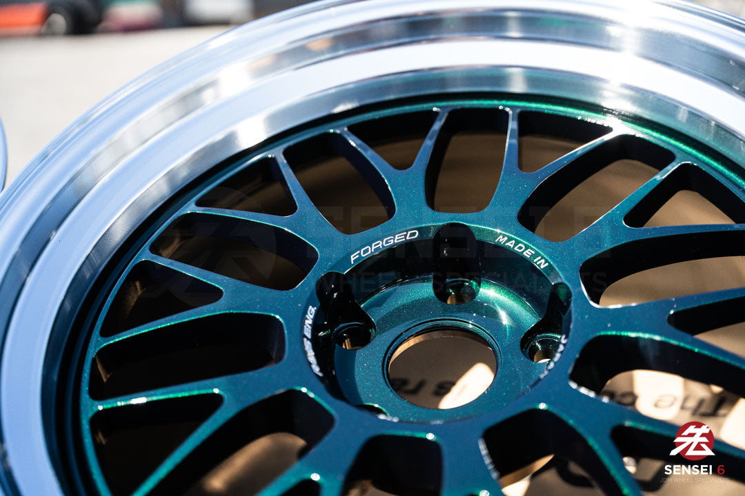 Volk 21A / 18x9.5 +22, 18x10.5 +22 / 5x120 / Racing Green Rim DC (IG)