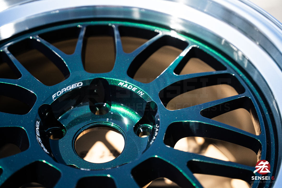 Volk 21A / 18x9.5 +22, 18x10.5 +22 / 5x120 / Racing Green Rim DC (IG)