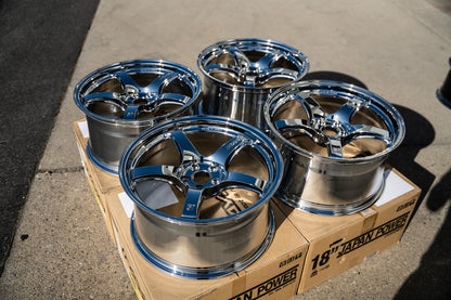 グラムライト 57CR / 18x9.5 +38 / 5x114.3 / クローム
