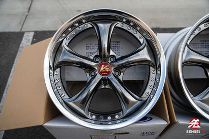 Work VSKF# / 18x9 +16, 18x10 +21 / 5x114.3 / Brilliant Silver Black (BSB)